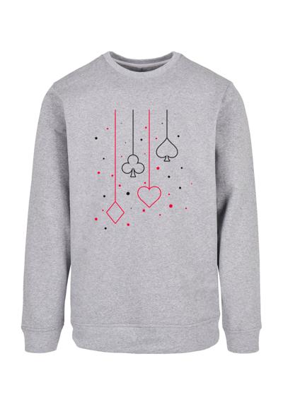 Свитшот Kreuz Pik Herz Karo Poker Kartenspiel