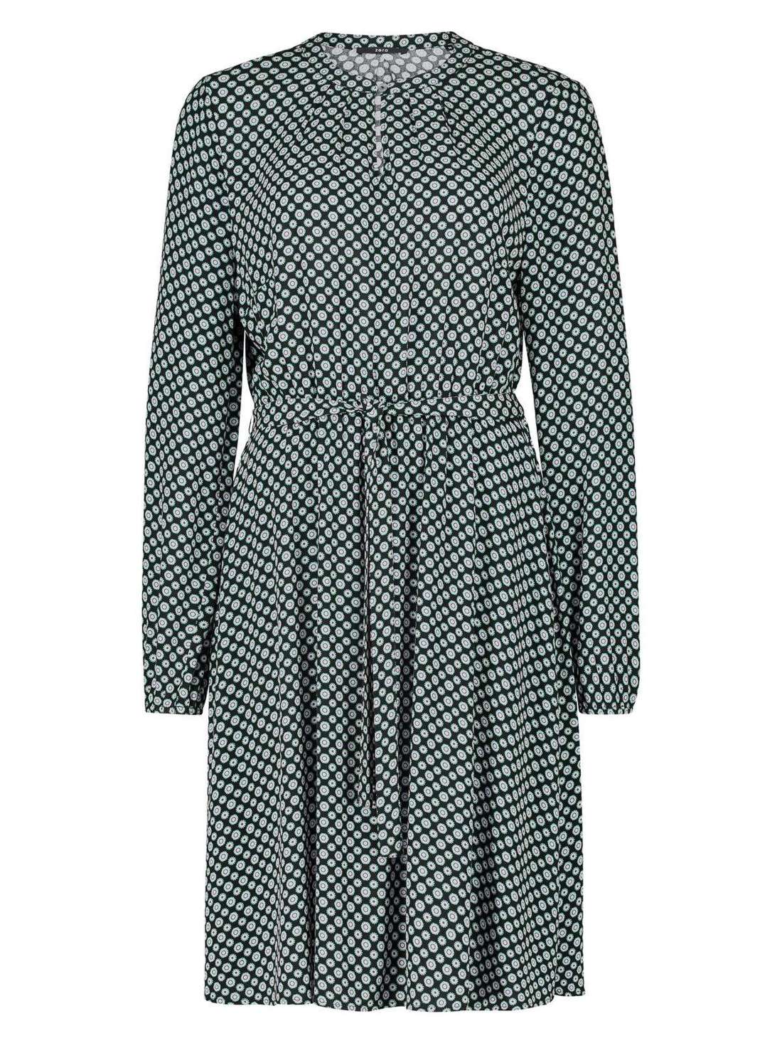 Платье миди с минимальным принтом
