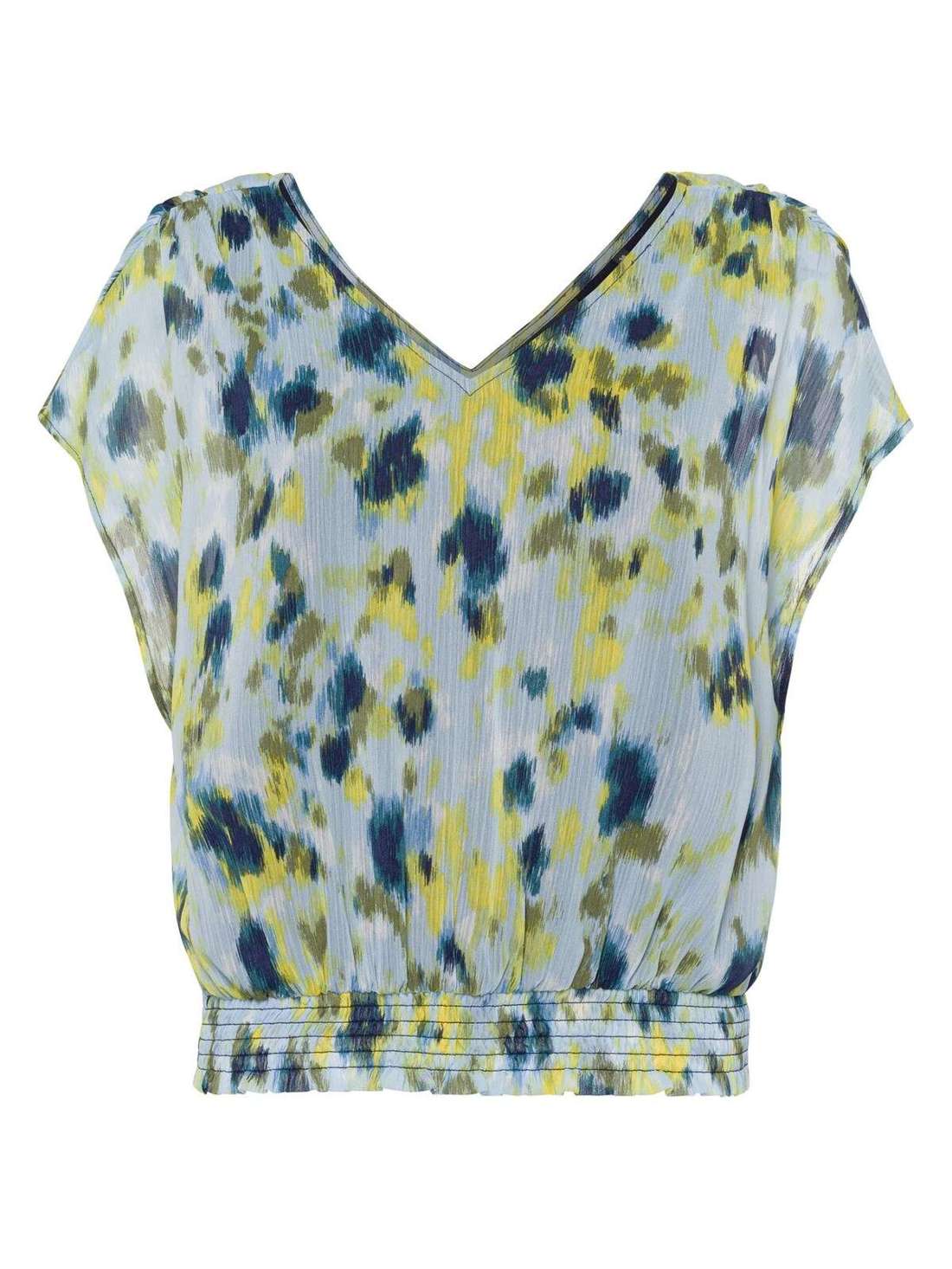 Шифоновая блузка с вырезом сзади