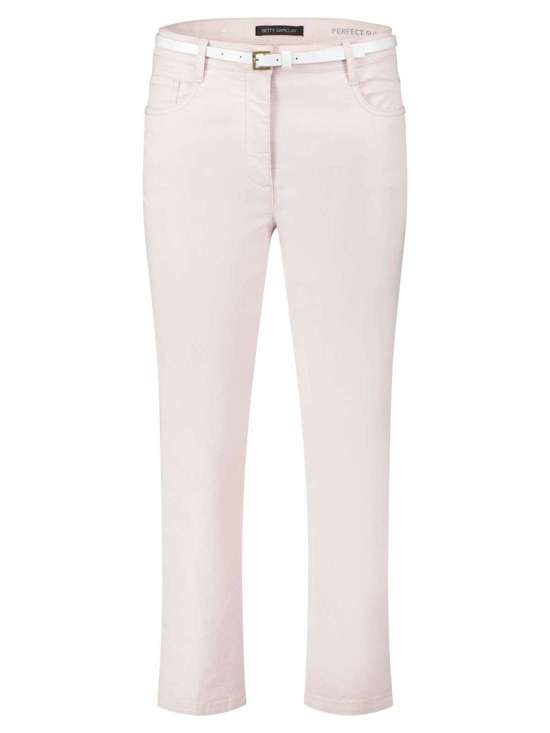 Джинсы узкого кроя с поясом