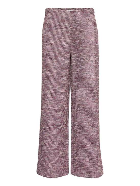 Брюки из обычной ткани IHKATE CHECLÉ WIDE PA