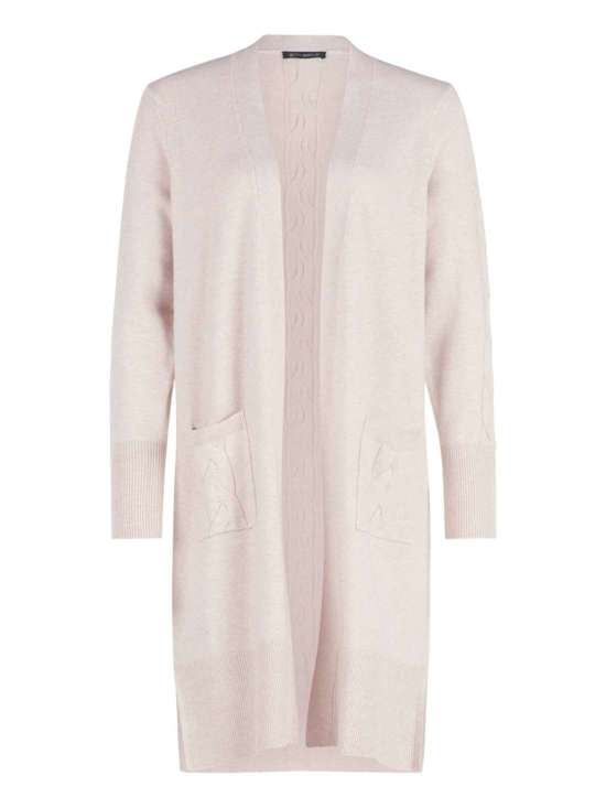 Длинный кардиган с накладными карманами