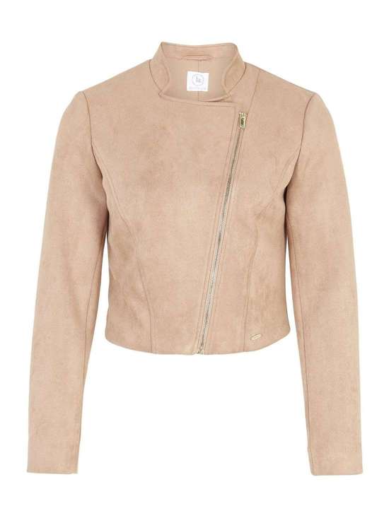 Байкерская куртка с воротником стойкой