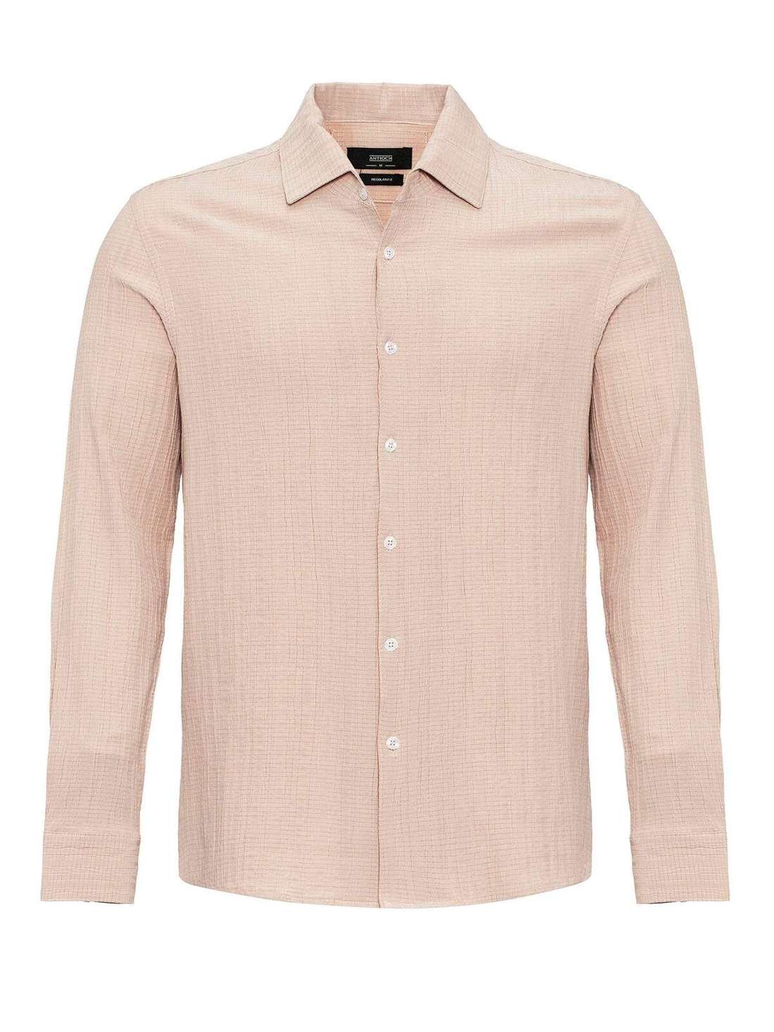 Рубашка стандартного кроя с длинными рукавами