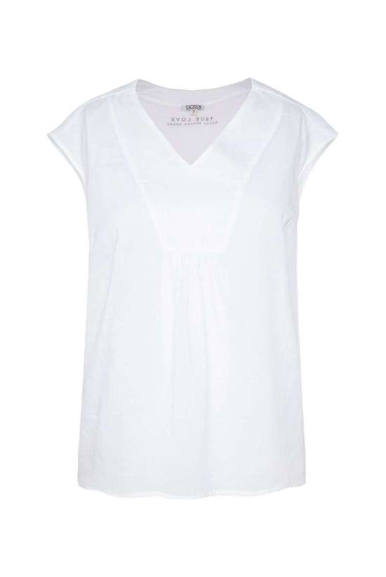 Блузка без рукавов с V-образным вырезом