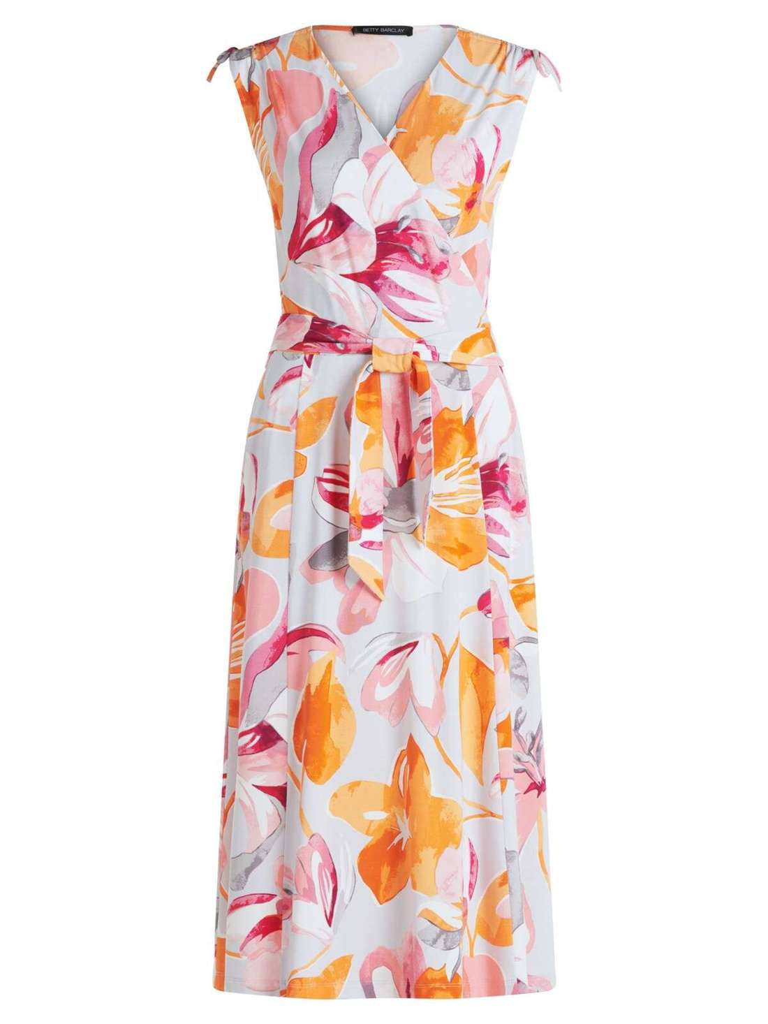 Платье из джерси без рукавов