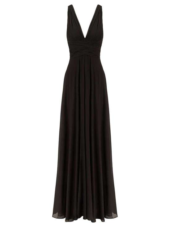 Длинное вечернее платье из шифона
