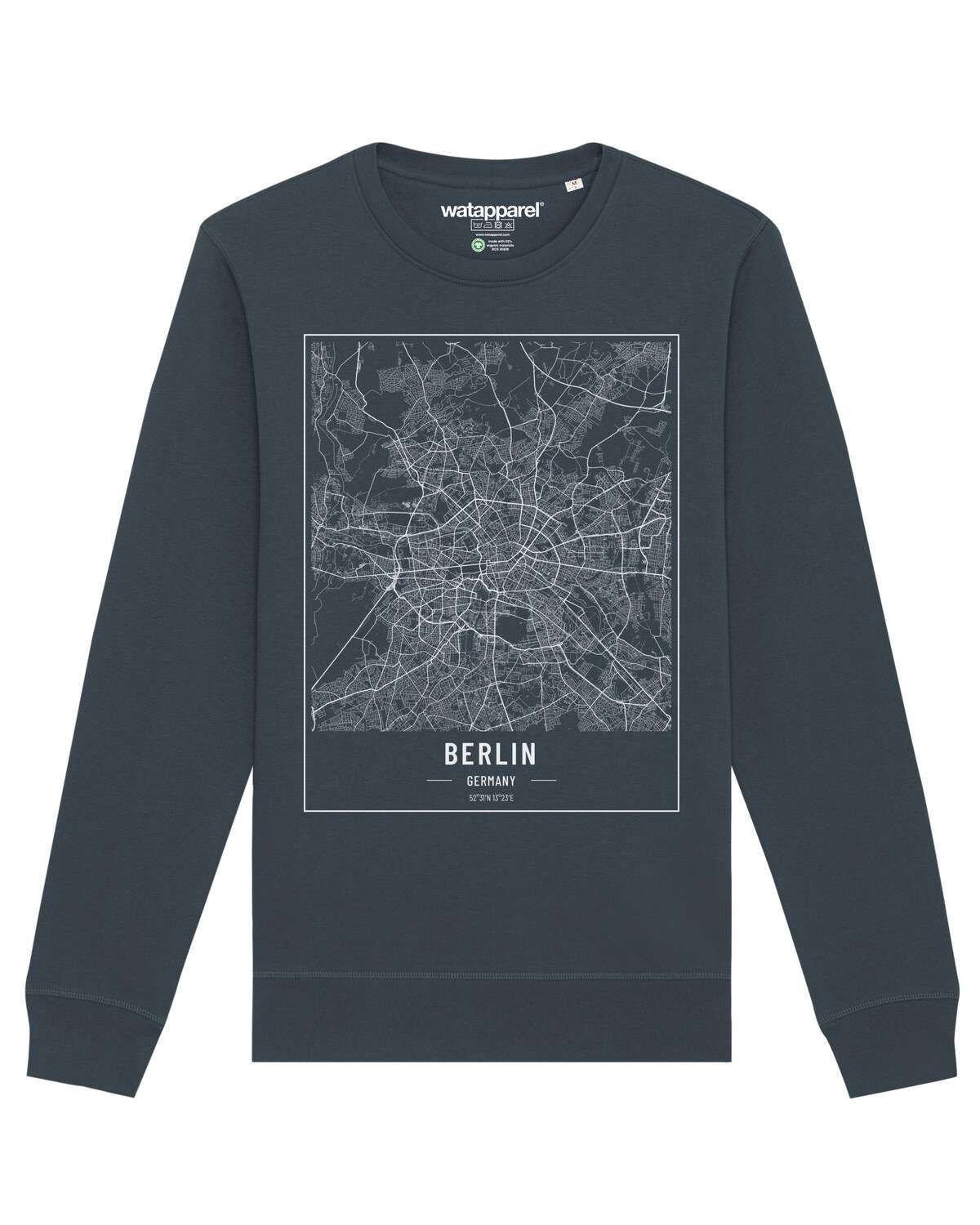 Свитшот City maps Berlin Landkarte