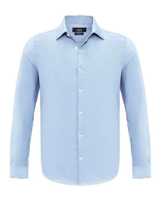 Деловая рубашка узкого кроя