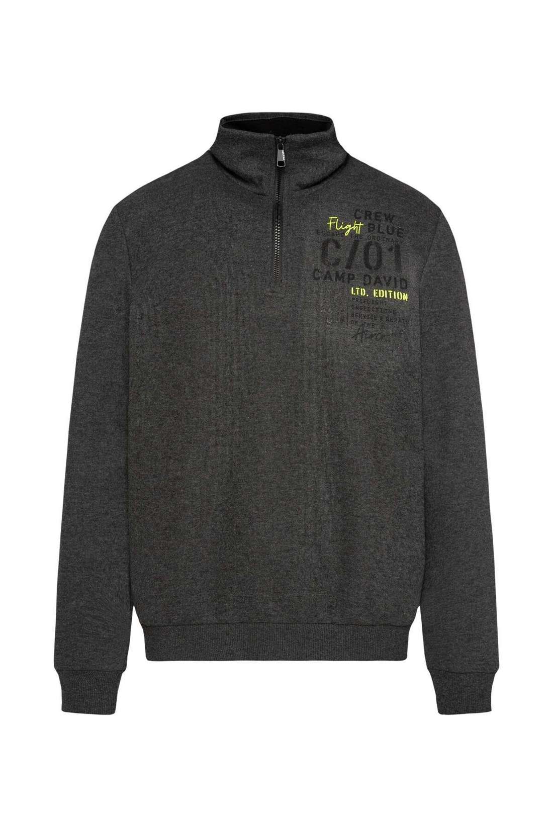 Толстовка Troyer с принтом на спине