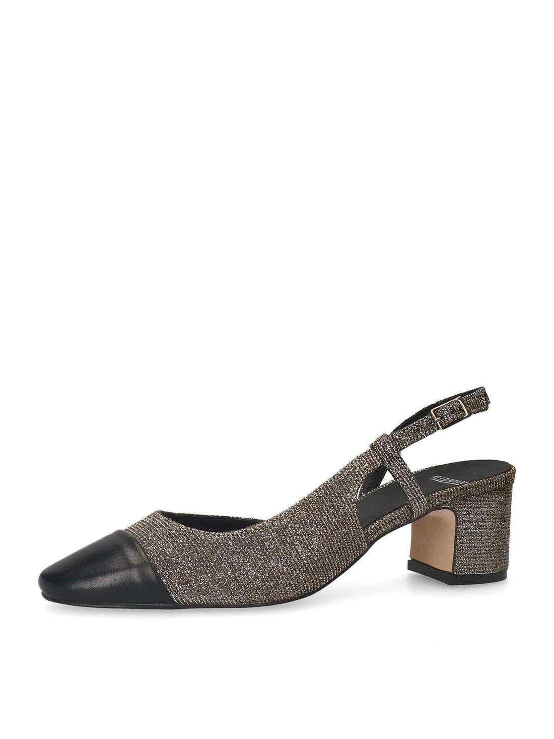 Туфли-лодочки с ремешком на пятке