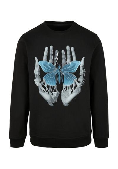 Свитшот Skelett Hände Schmetterling