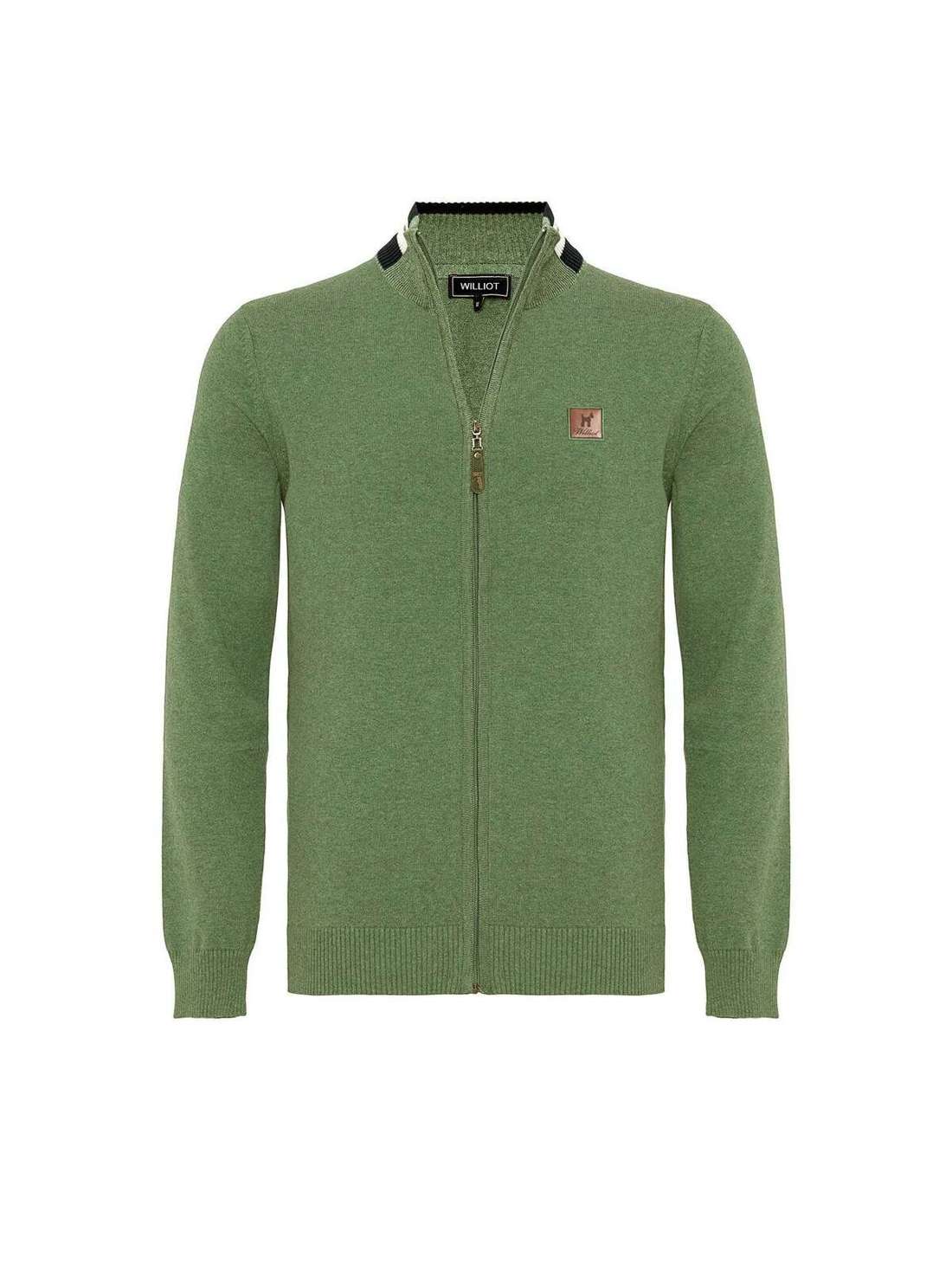 Кардиган с молнией во всю длину из рисовой сетки