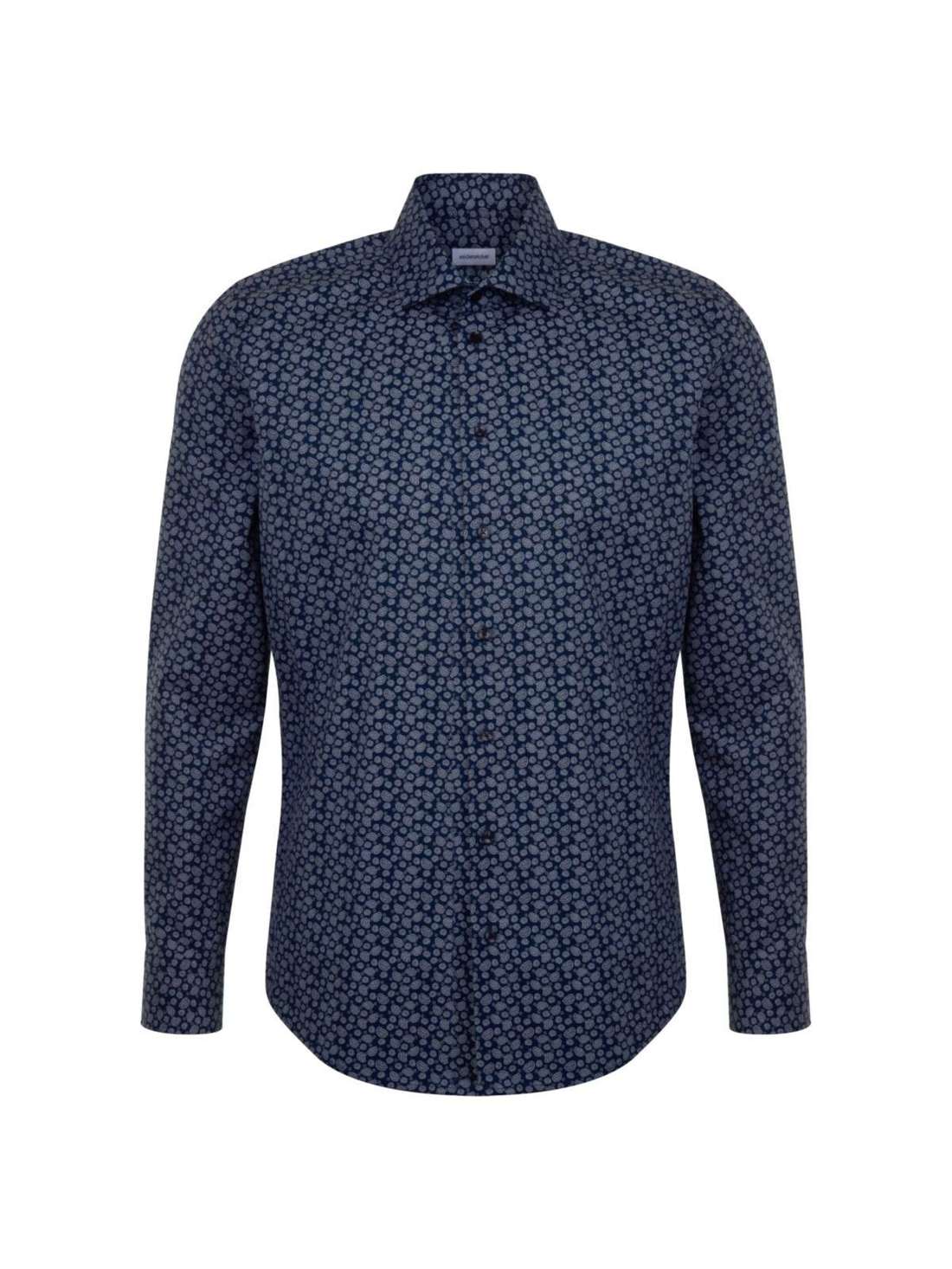 Деловая рубашка узкого кроя