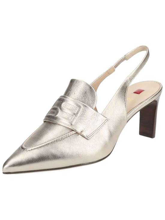 Туфли-лодочки с ремешком на пятке