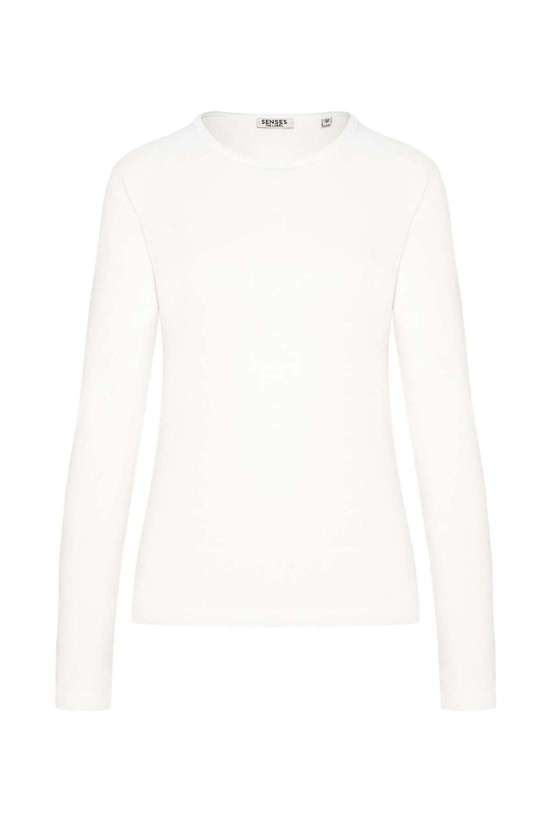 Базовый лонгслив из смесовой вискозы