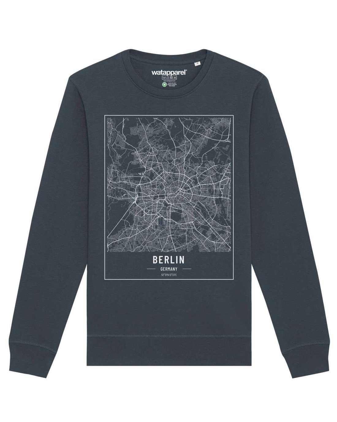 Свитшот City maps Berlin Landkarte