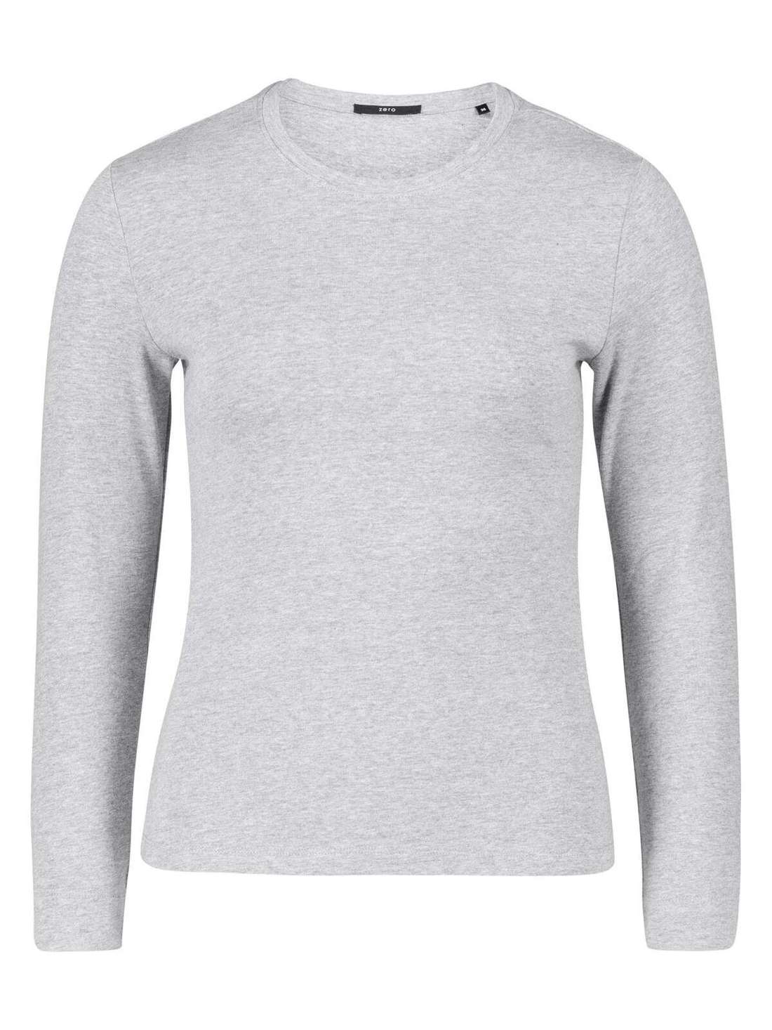 Рубашка с длинными рукавами и круглым вырезом