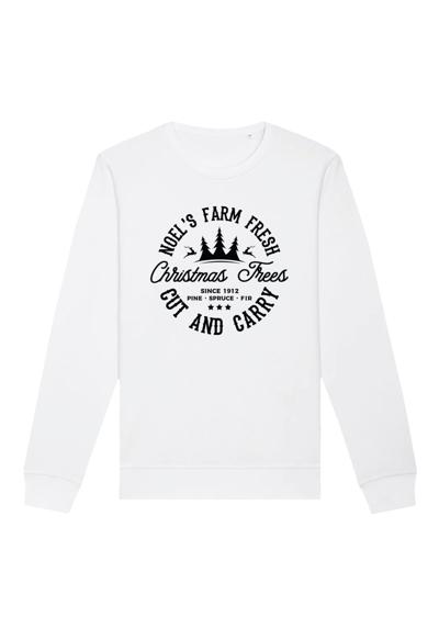 Свитшот Weihnachten Trees Farm Retro Sign (GOTS)