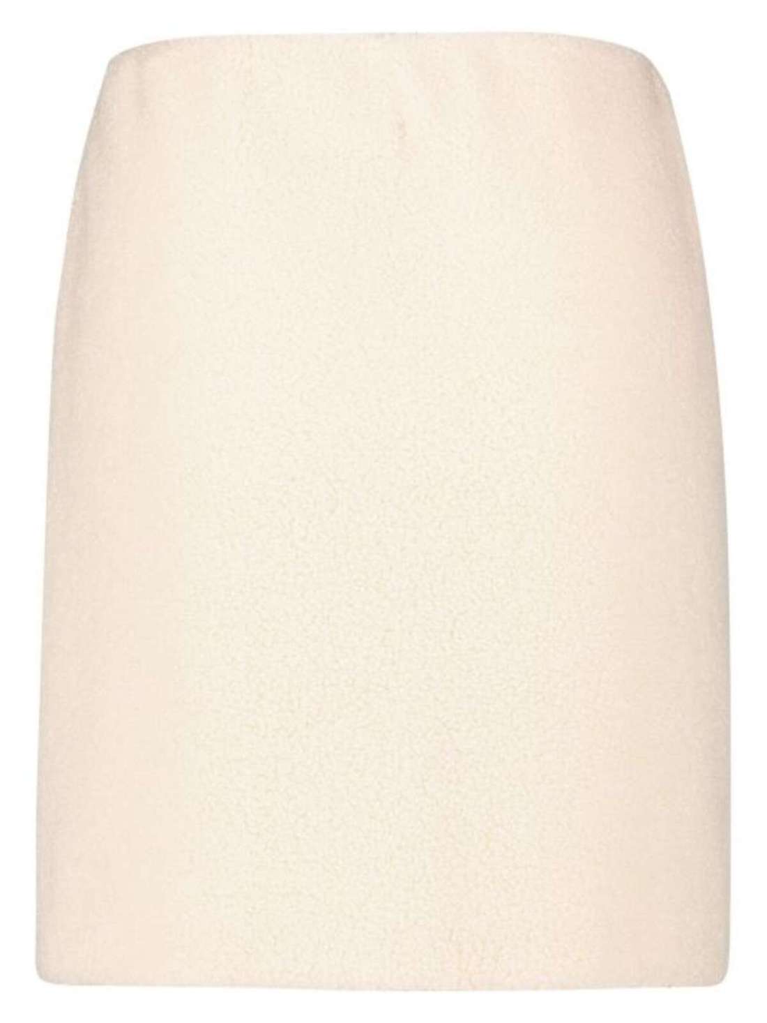 Мини-юбка из плюшевого меха