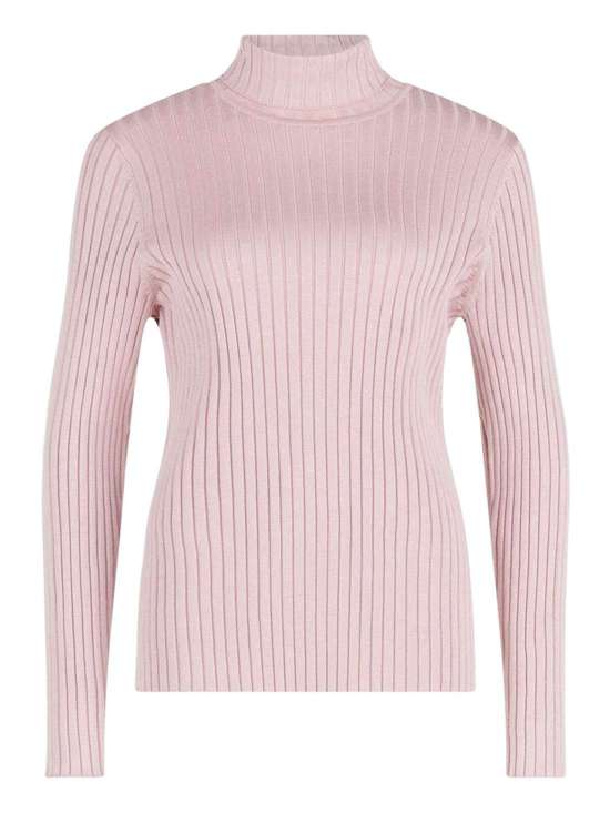 Свитер тонкой вязки с ребристой структурой