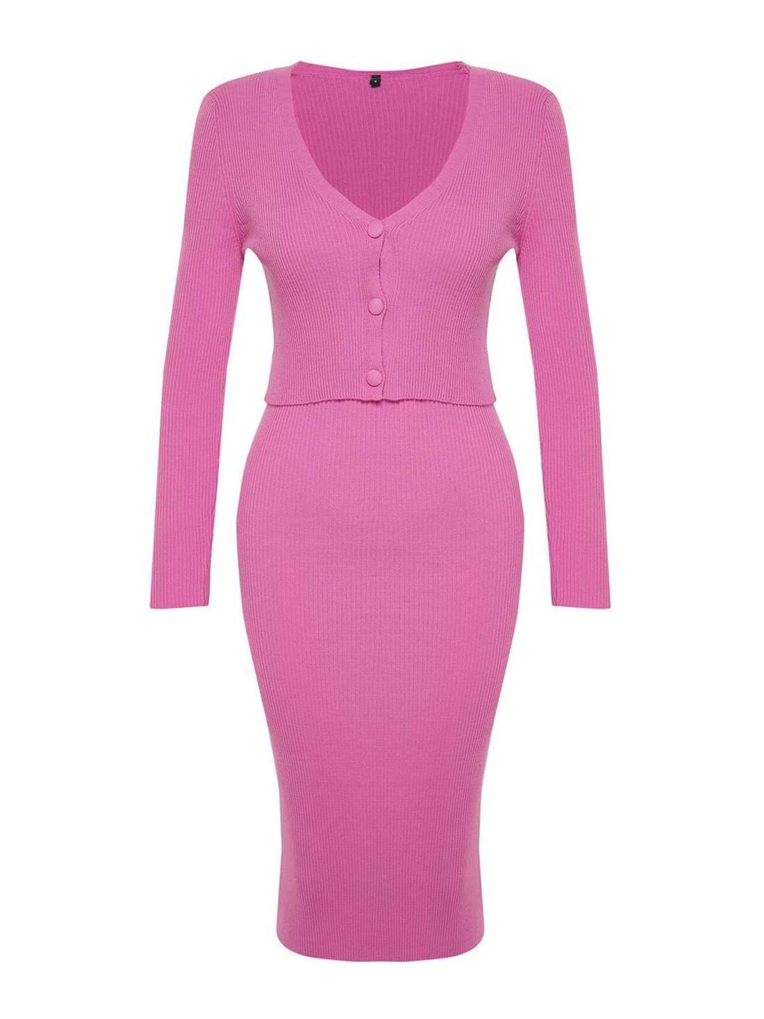 Платье с кардиганом