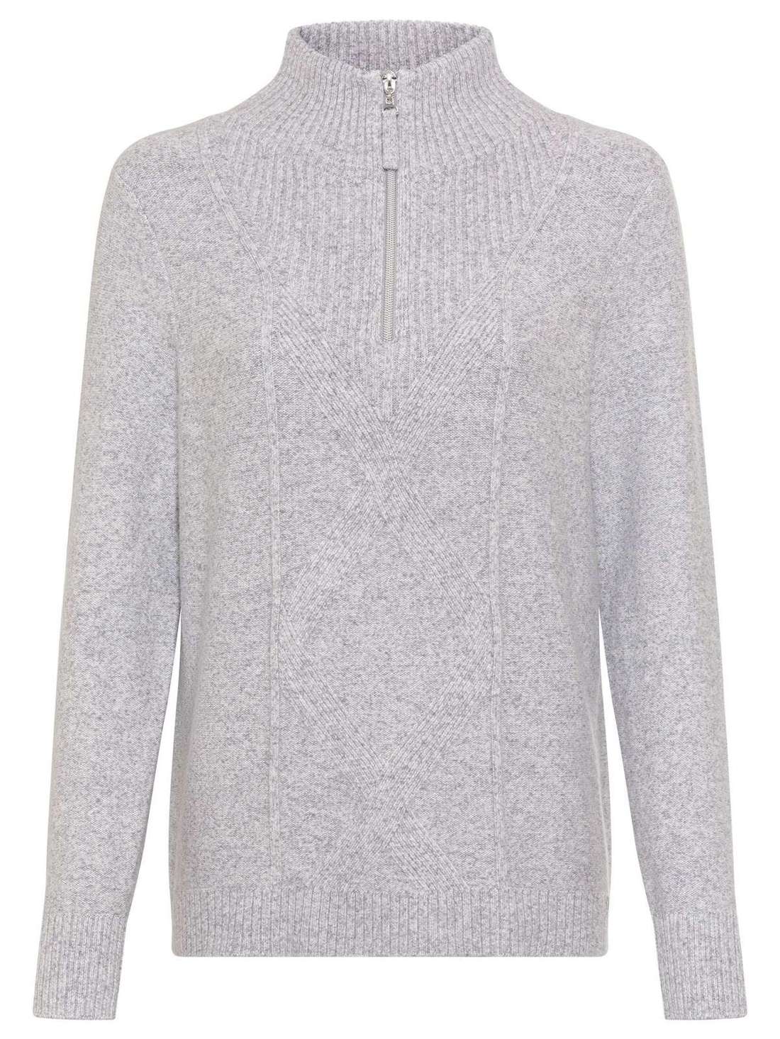 Пуловер с воротником Тройер