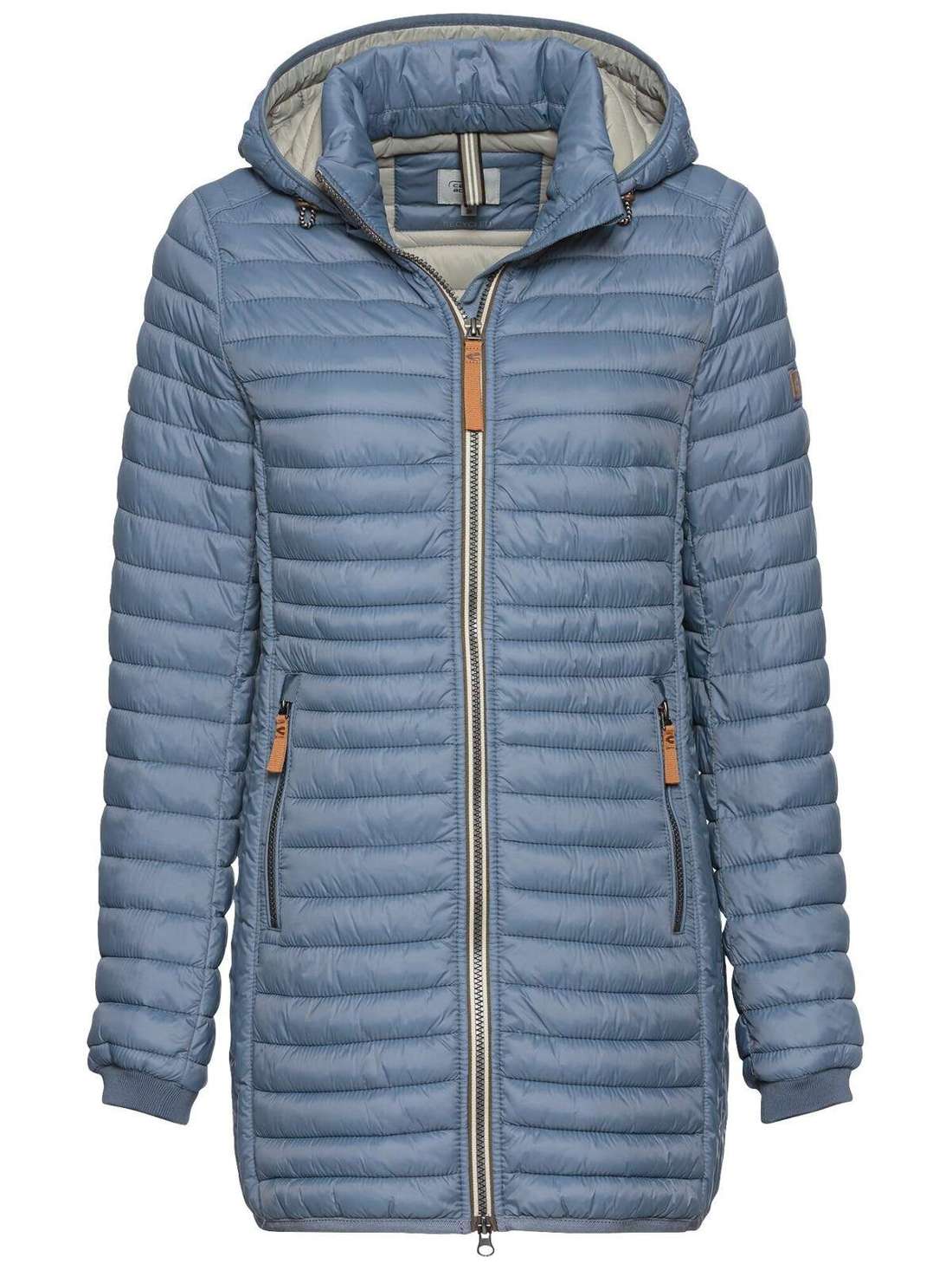 Стеганая куртка со съемным капюшоном