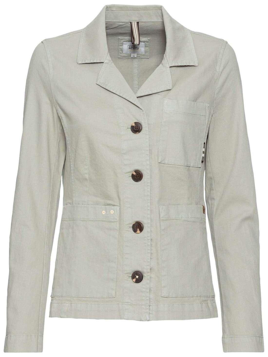 Повседневный пиджак с накладными карманами