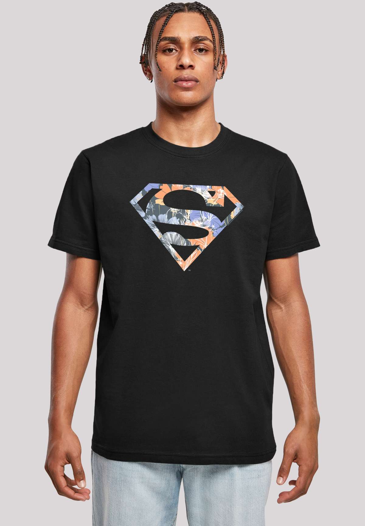 футболка T-Shirt DC Comics Superman Floral Logo Superheld