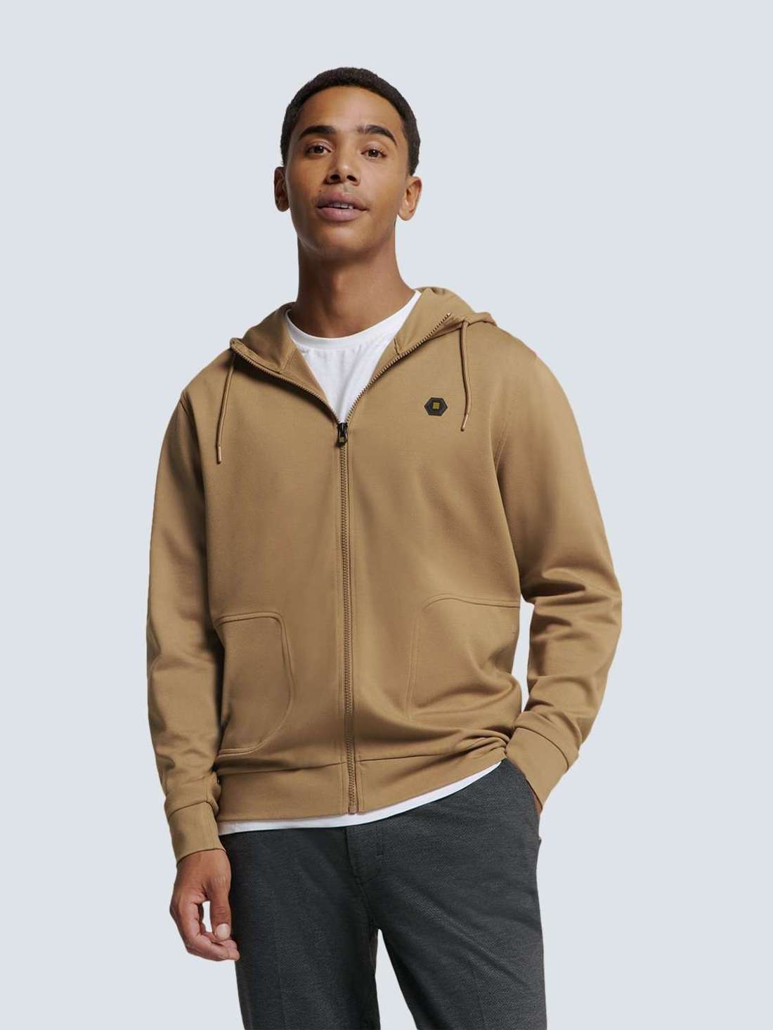 Свитера No Excess Kapuzenweste mit Reißverschluss