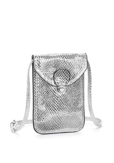 Сумка через плечо, мини-сумка, сумка для мобильного телефона в классном металлическом стиле VEGAN.