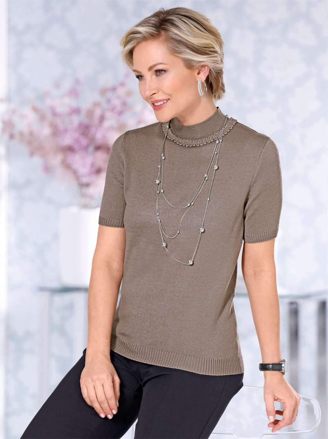 Свитер с короткими рукавами Pullover