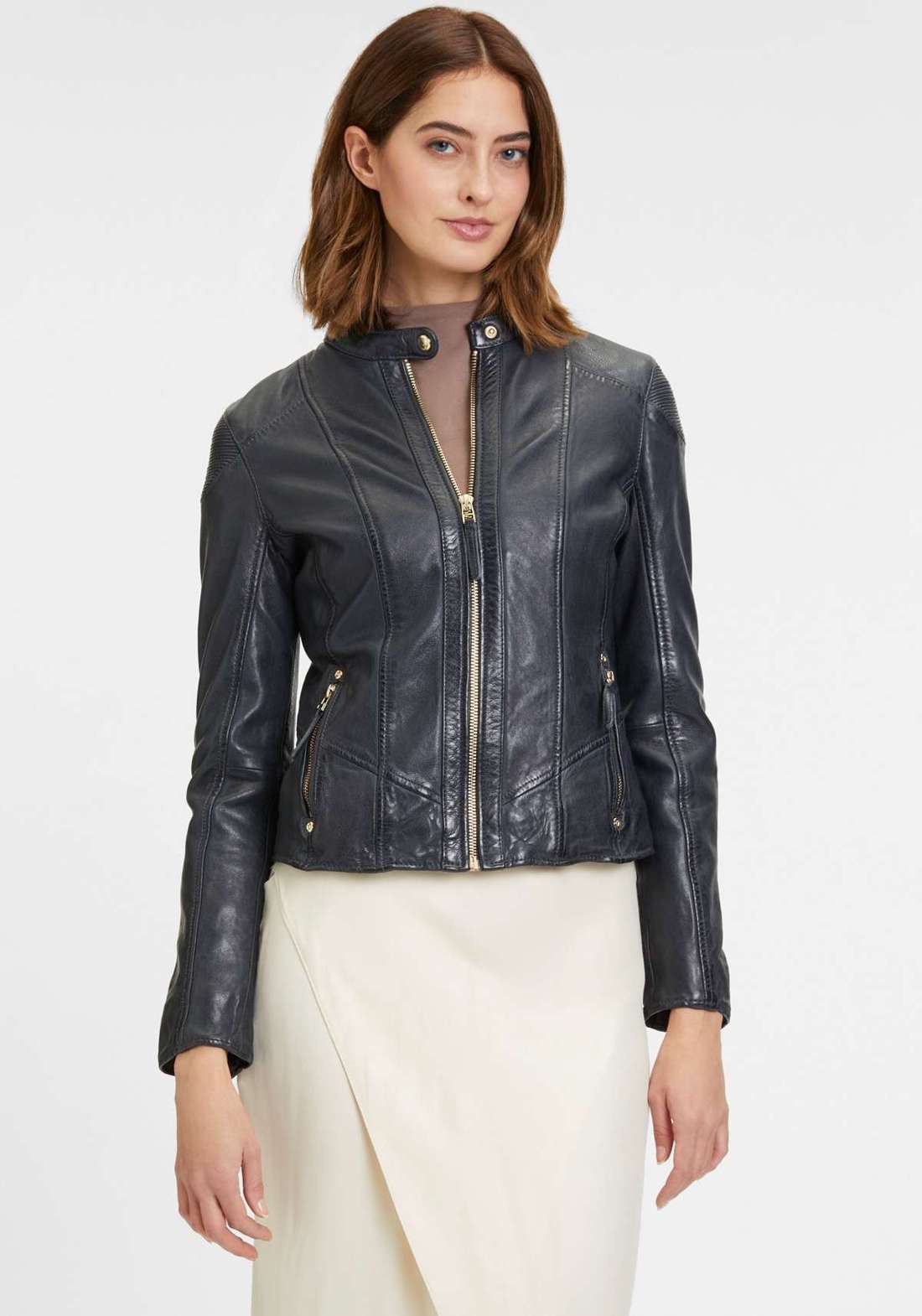 Кожаная куртка на молнии GWFjella