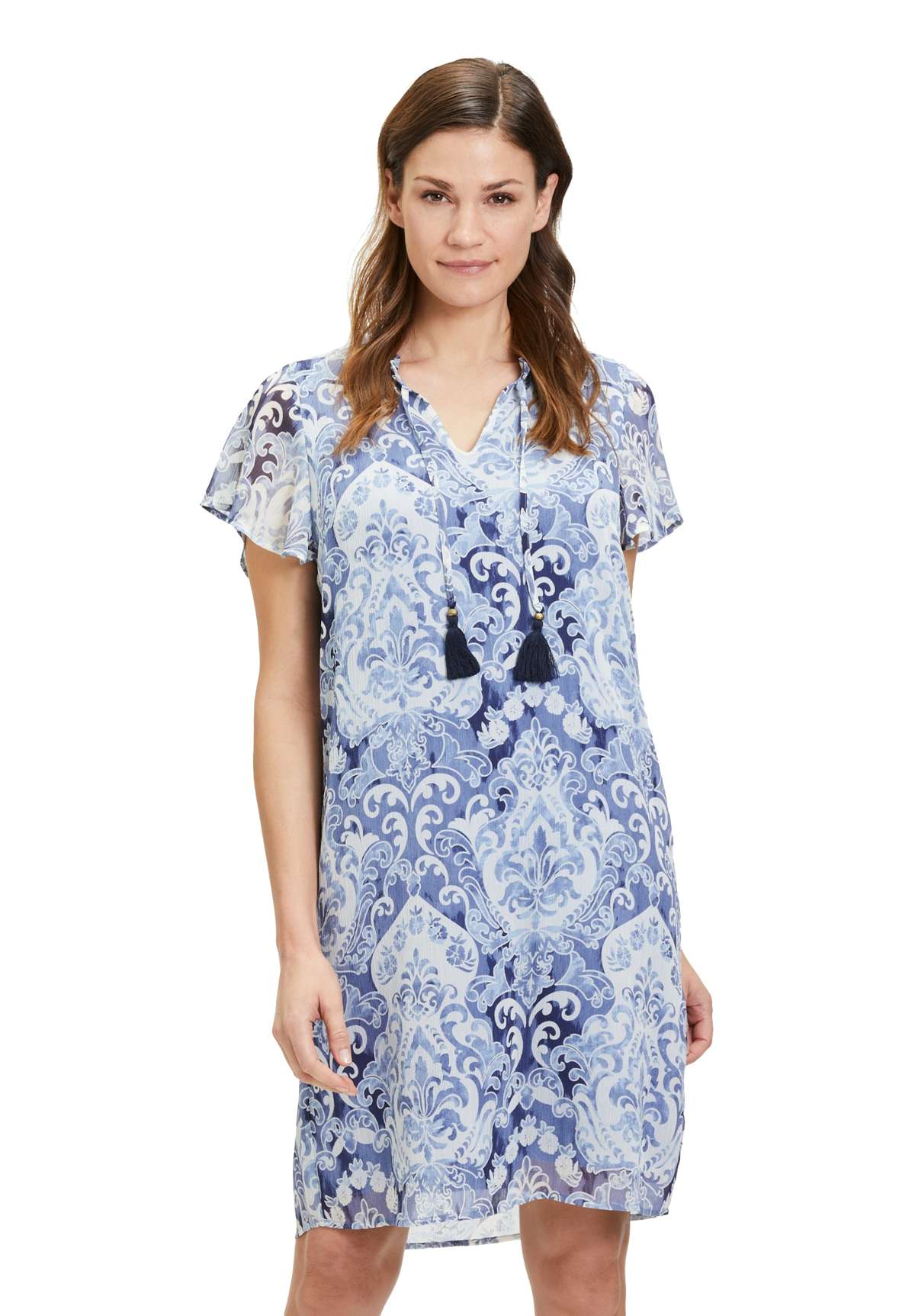 Летнее платье Freizeitkleid mit Ruschen