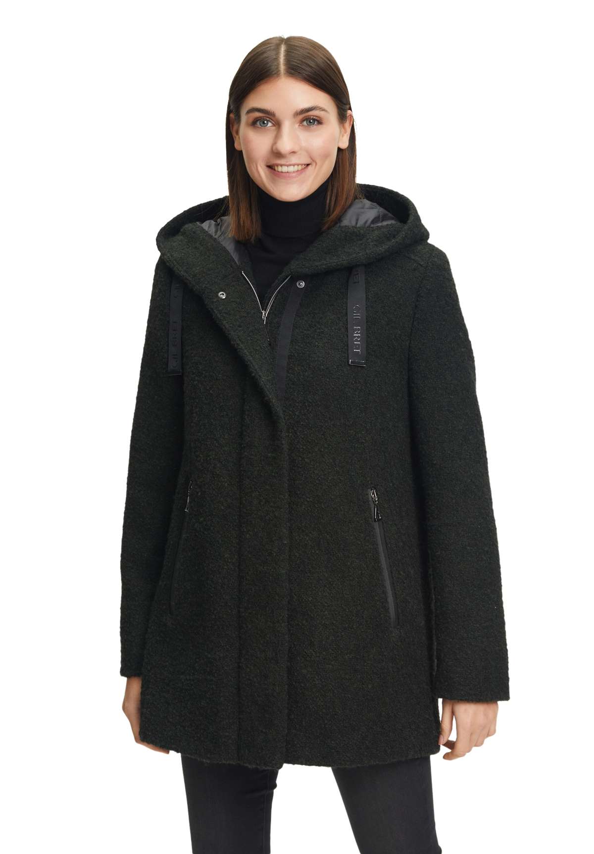 Шерстяная куртка с капюшоном Wolljacke mit Kapuze