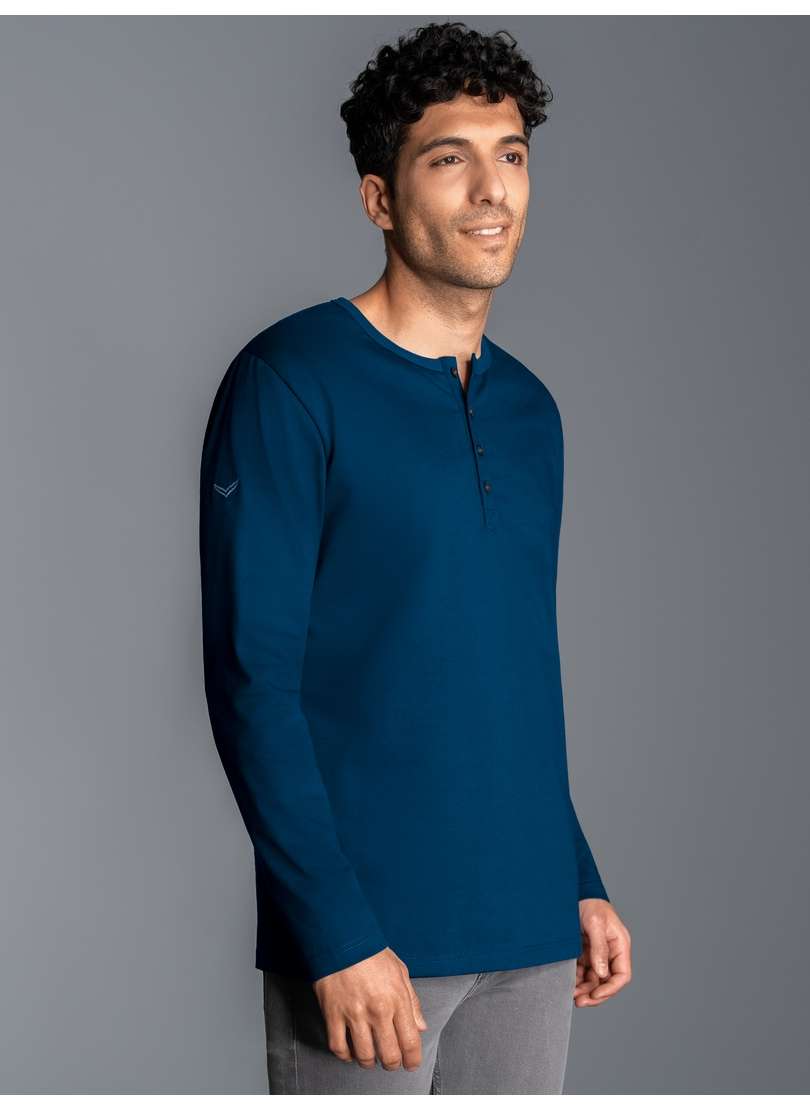 Длинный рукав TRIGEMA Langarmshirt mit Knopfleiste