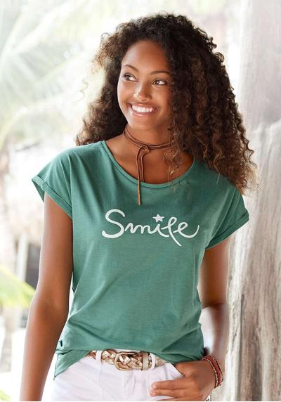 футболка mit Frontdruck "Smile"