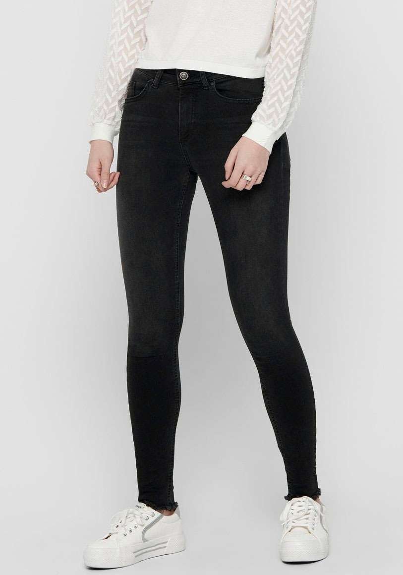 Джинсы до щиколотки с бахромой по краю ONLBLUSH MID SK ANK RW REA1099 NOOS