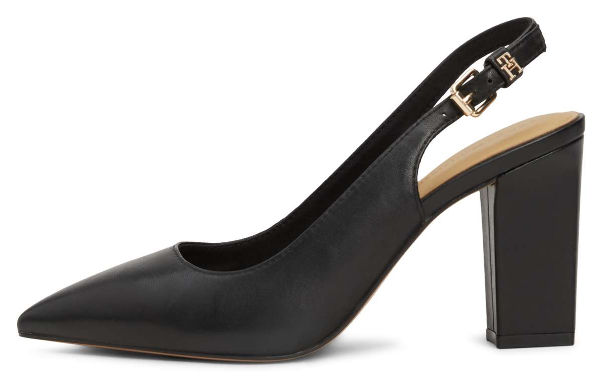 туфли-лодочки с ремешком на пятке TH BLOCK HIGH HEEL PUMP