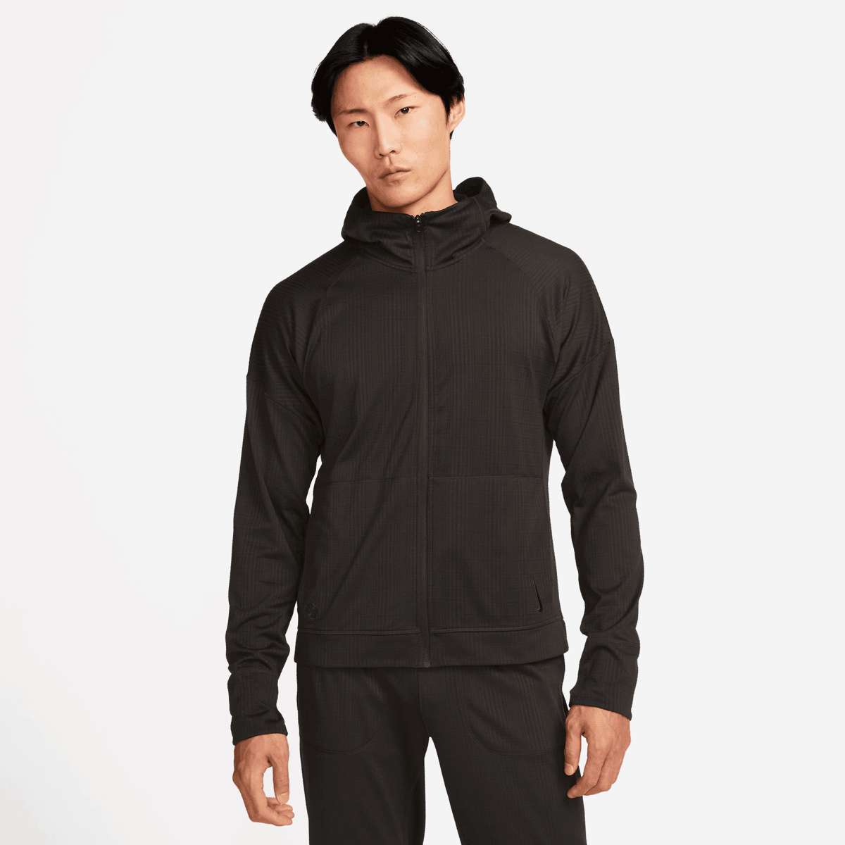 толстовка для йоги YOGA DRI-FIT MEN`S FULL-ZIP JERSEY HOODIE