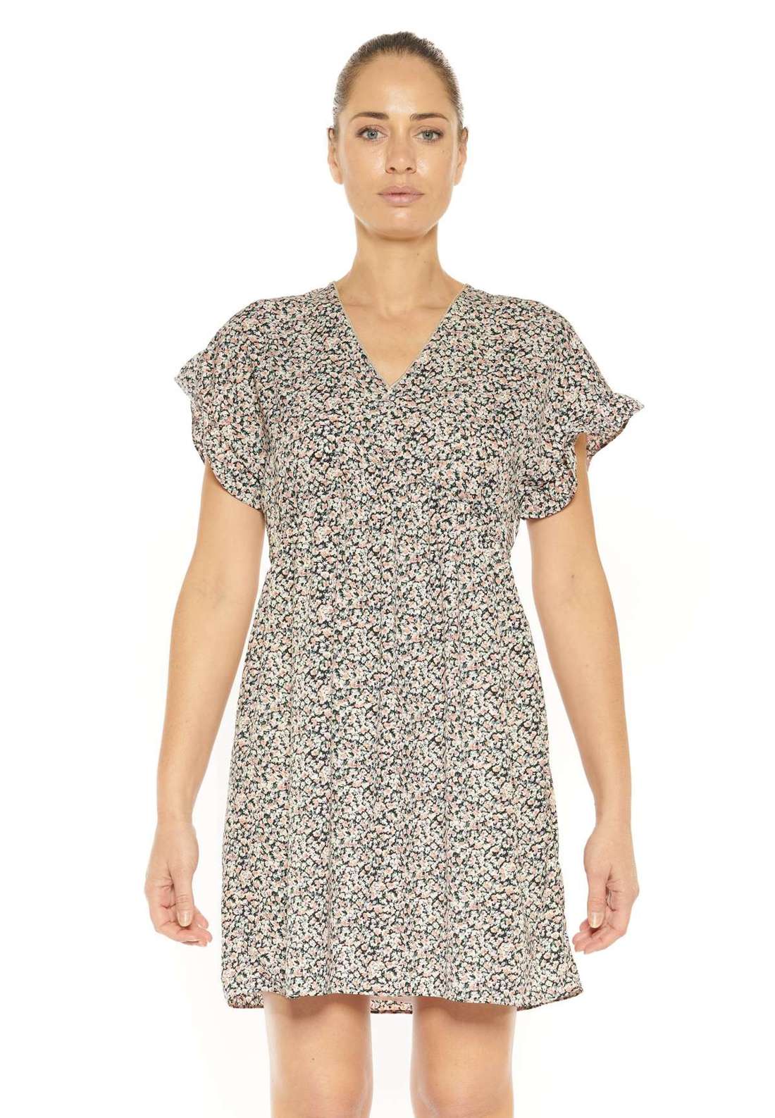 Платье из джерси с нежным принтом по всей поверхности ANDREAZ