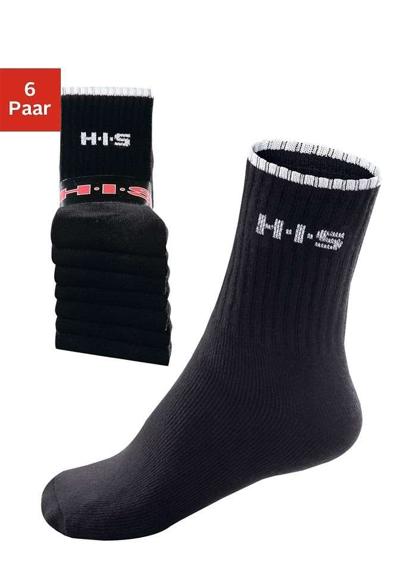 Спортивные носки (6 пар) с махровой тканью и усиленными зонами нагрузки.