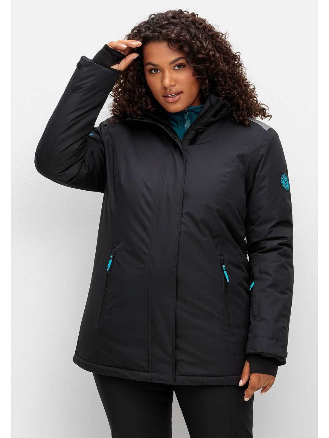 Лыжная куртка с капюшоном Große Größen