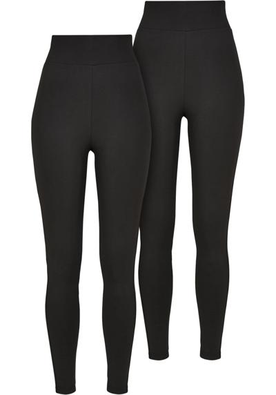 леггинсы Urban Classics Damen Ladies High Waist Leggings 2-Pack