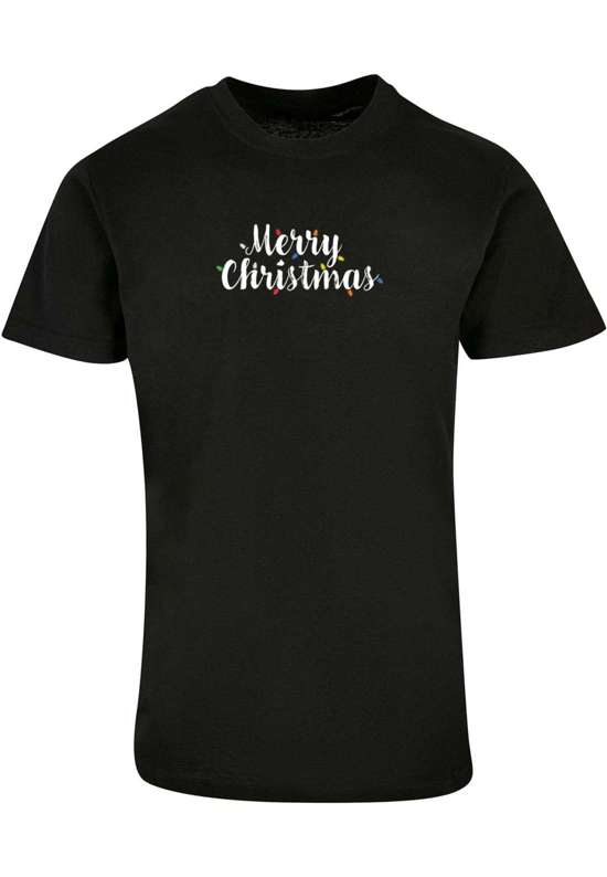 футболка Herren Merry Christmas Lights Basic Round Neck T-Shirt