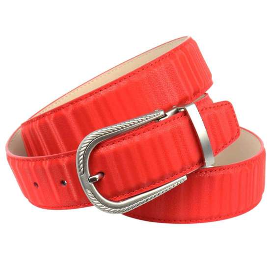 Кожаный ремень с мерцающим 3D-эффектом