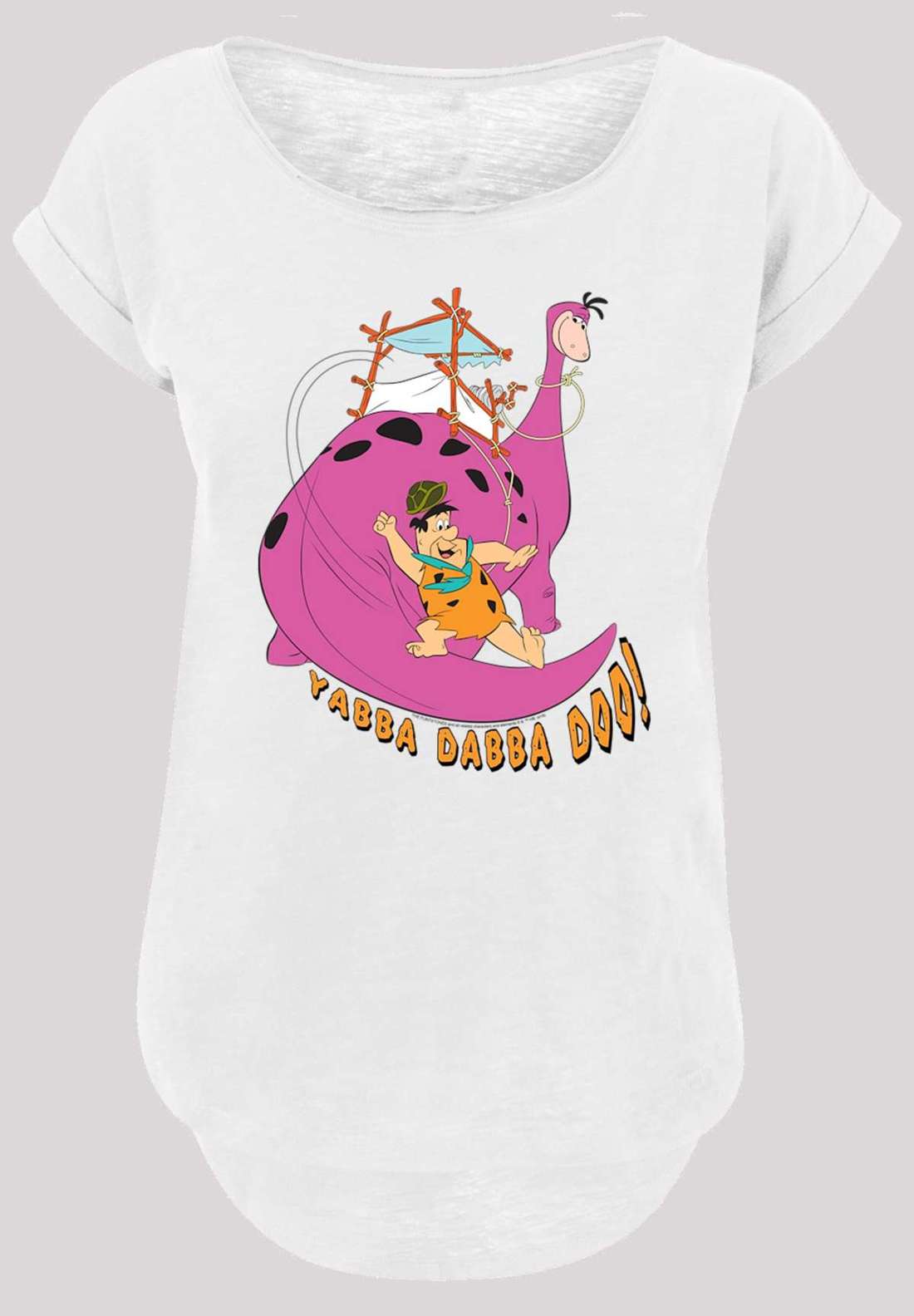 Рубашка с коротким рукавом Damen Yabba Dabba Doo with Ladies Long Slub Tee
