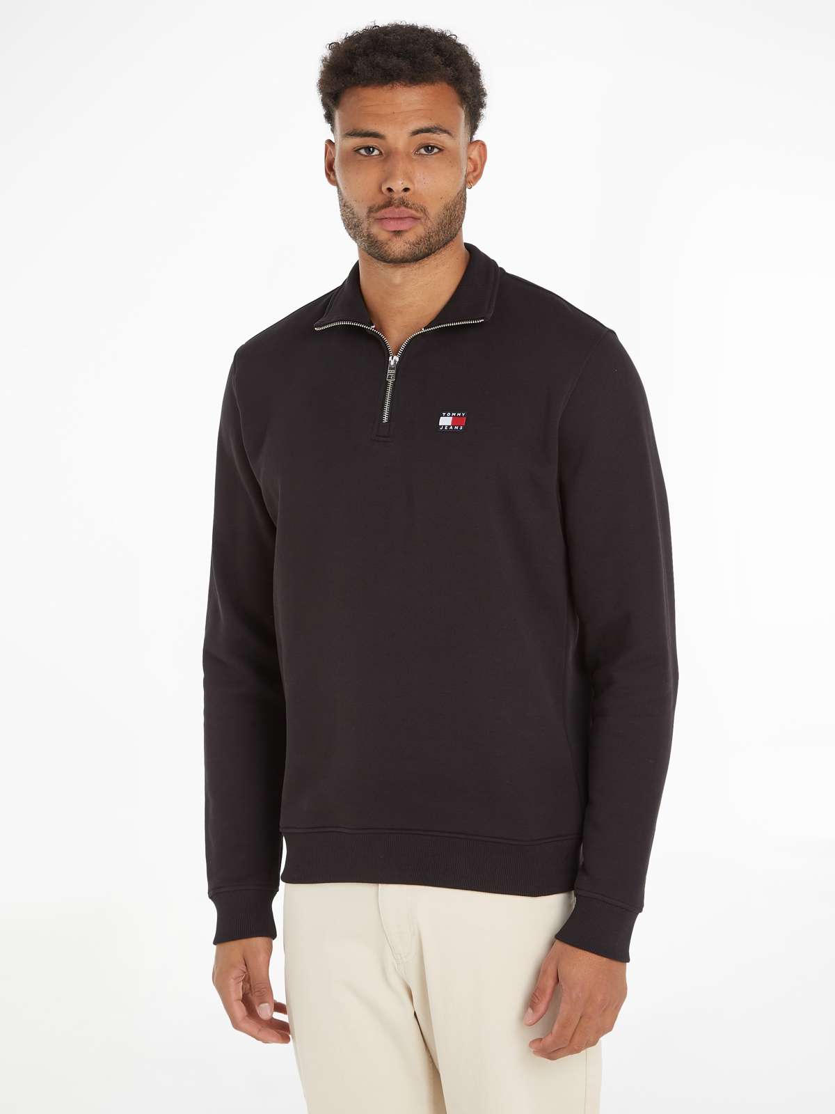 Толстовка с тисненым логотипом TJM REG BADGE 1/4 ZIP EXT