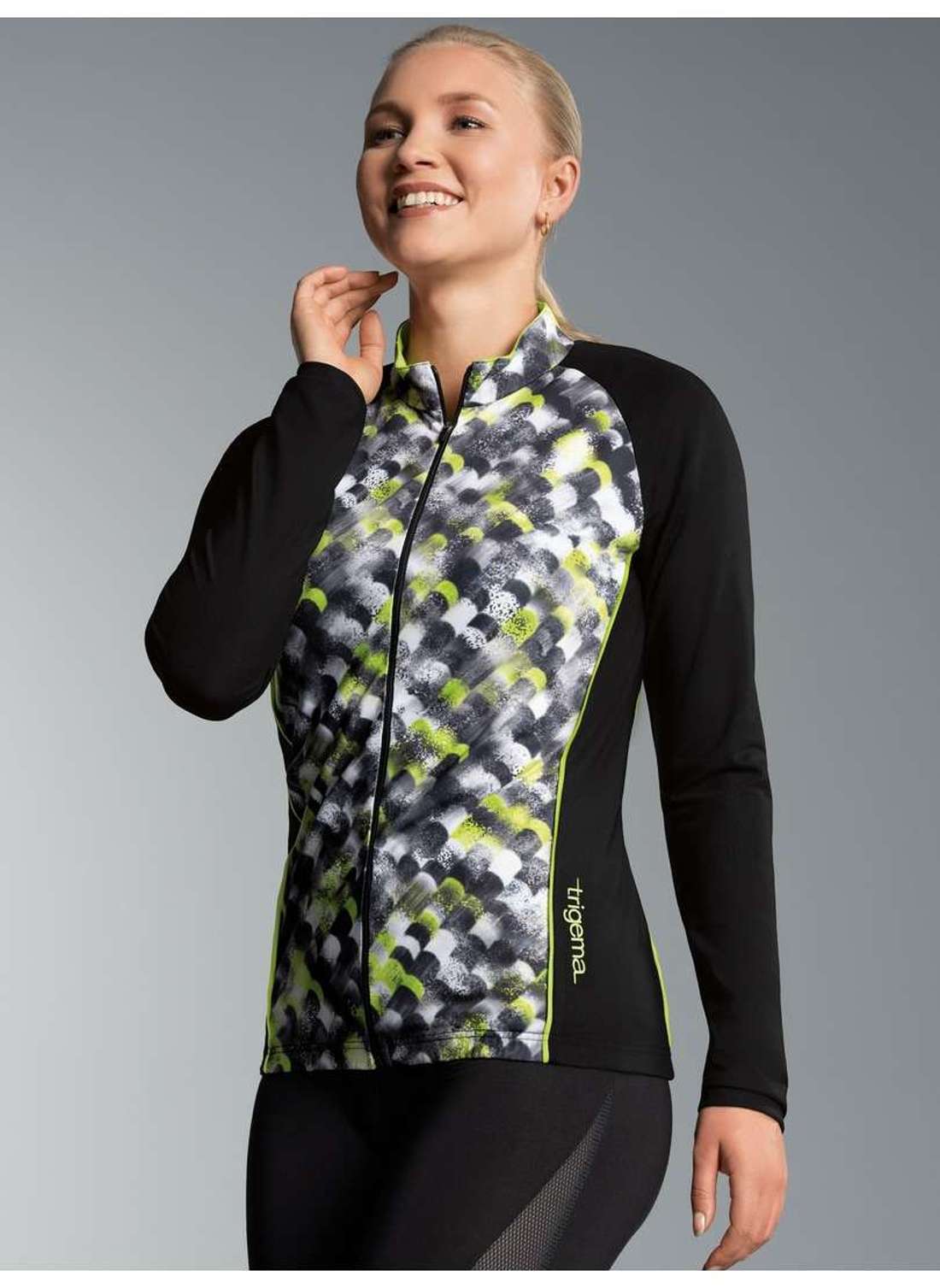 Тренировочная куртка TRIGEMA Fahrradjacke mit praktischer Ruckentasche